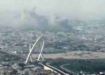 Akibat Serangan Israel, Asap Hitam Membumbung Diatas Ibu Kota Qatar