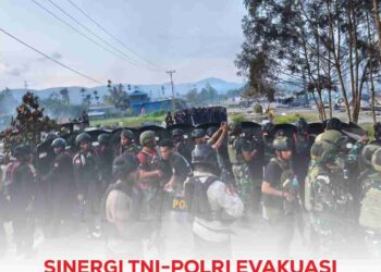 Sinergi TNI-Polri Evakuasi Enam Personel TNI di Yalimo Tiga Luka Berat