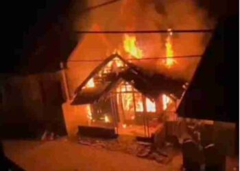 Ludes Dilalap si Jago Merah 1 Rumah Warga Desa Sukamaju Sobang Akibat Konsleting Listrik