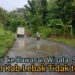 Akses Jalan Menuju Kawasan Wisata Pantai Sawarna di Kabupaten Lebak Tidak Terawat