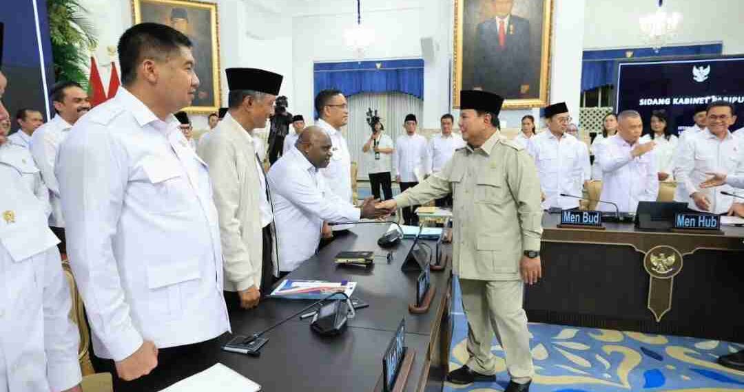 Presiden Prabowo Subianto Pimpin Sidang Kabinet Paripurna di Istana Negara
