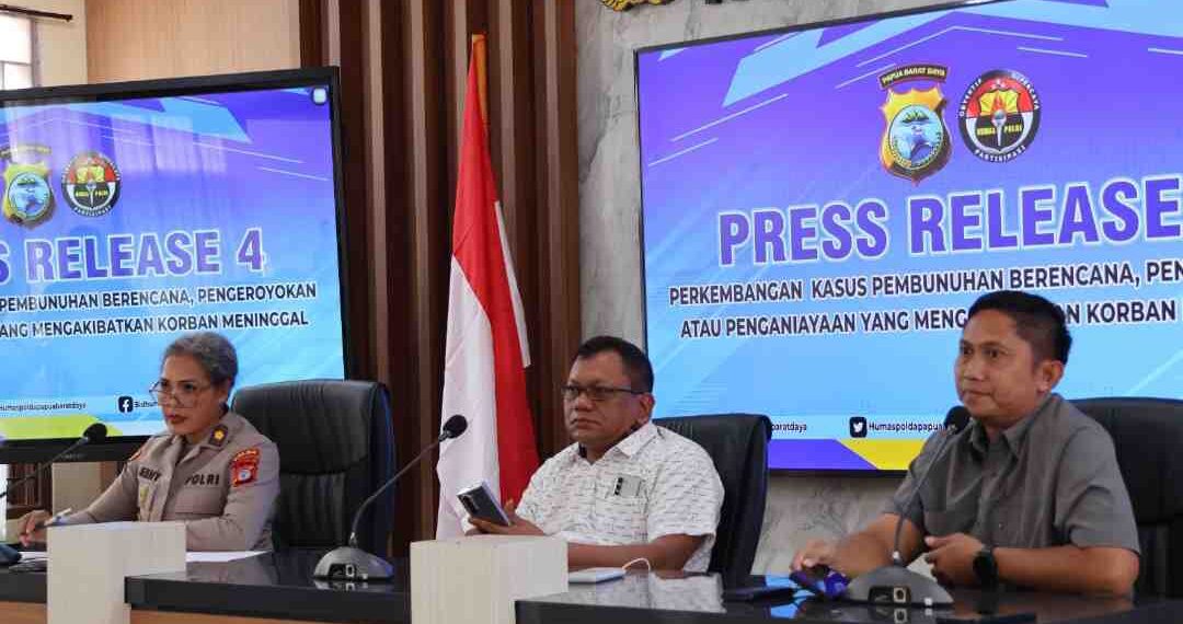 Polda PBD Ungkap Kasus Pembunuhan Berencana di Tambrauw: Empat Pelaku Terancam 20 Tahun Penjara