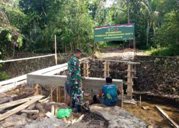 Progres Pembangunan Jembatan Garuda Tahap IV di Klatifi Capai 18 Persen